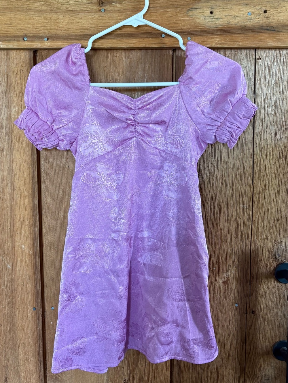 GB girls Lavender Puff Sleeve Dress